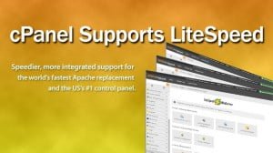 cPanel supports LiteSpeed