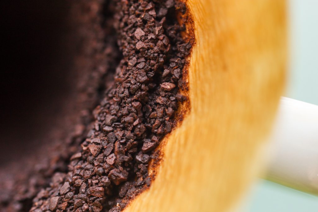 Query Strings You Can Ignore: pourover coffee grounds closeup